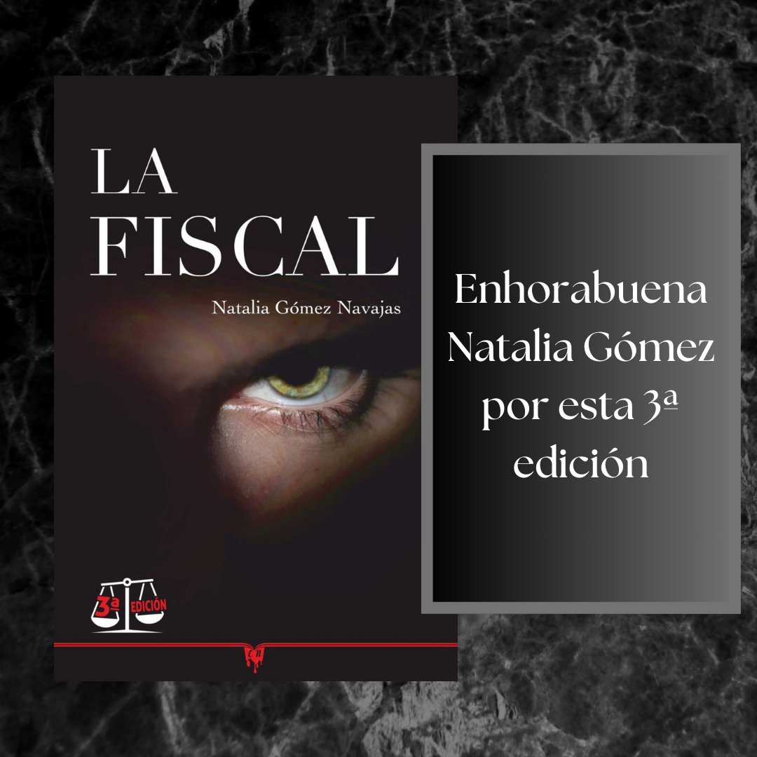 Enhorabuena Natalia por tu tercera edición.
No todos los días se consigue estar tanto tiempo con ese número de ventas como has conseguido con LA FISCAL y ahí tienes tu recompensa.

Y que sigan subiendo los números gracias a tus lectores que siguen dando alegrías.

Enhorabuena