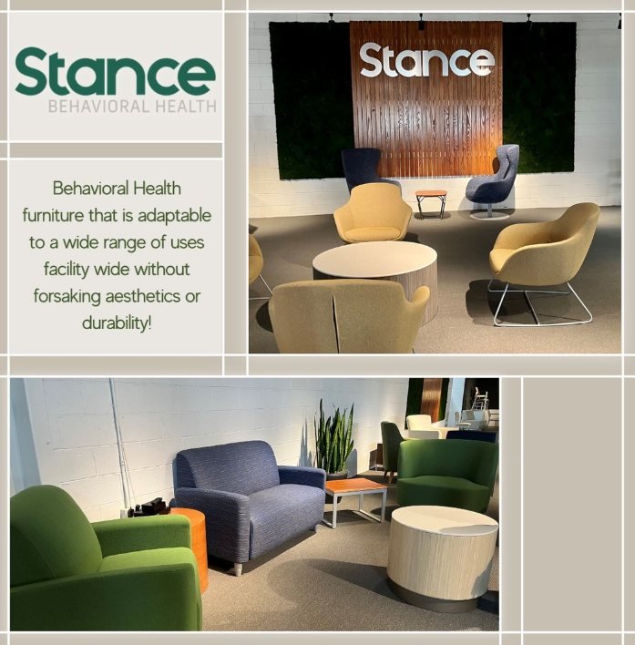 BeckTOI's tweet photo. We recently went to the Stance Healthcare Behavioral Health furniture showroom in beautiful Charlotte, North Carolina with the good company of Blue Sky Contract Furniture’s Brian Bromber and Mullen Heller Architecture P.C. https://t.co/YAzfA1Qbej