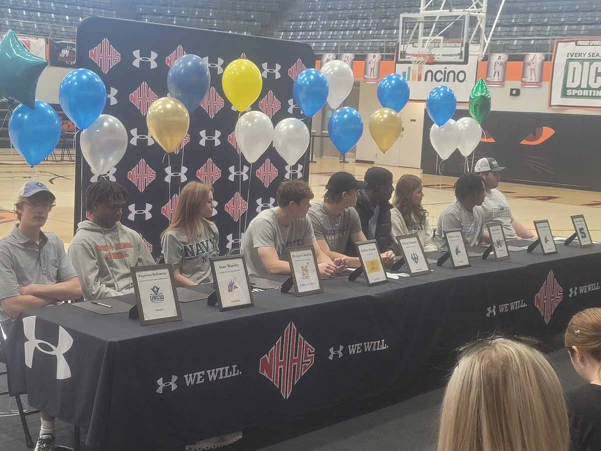 CoastalPreps's tweet image. Hello from New Hanover, where 9 student athletes are signing this afternoon