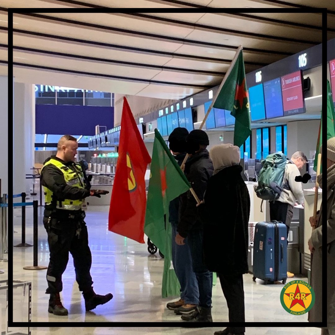 RiseUp4Rojava Finland tweet media