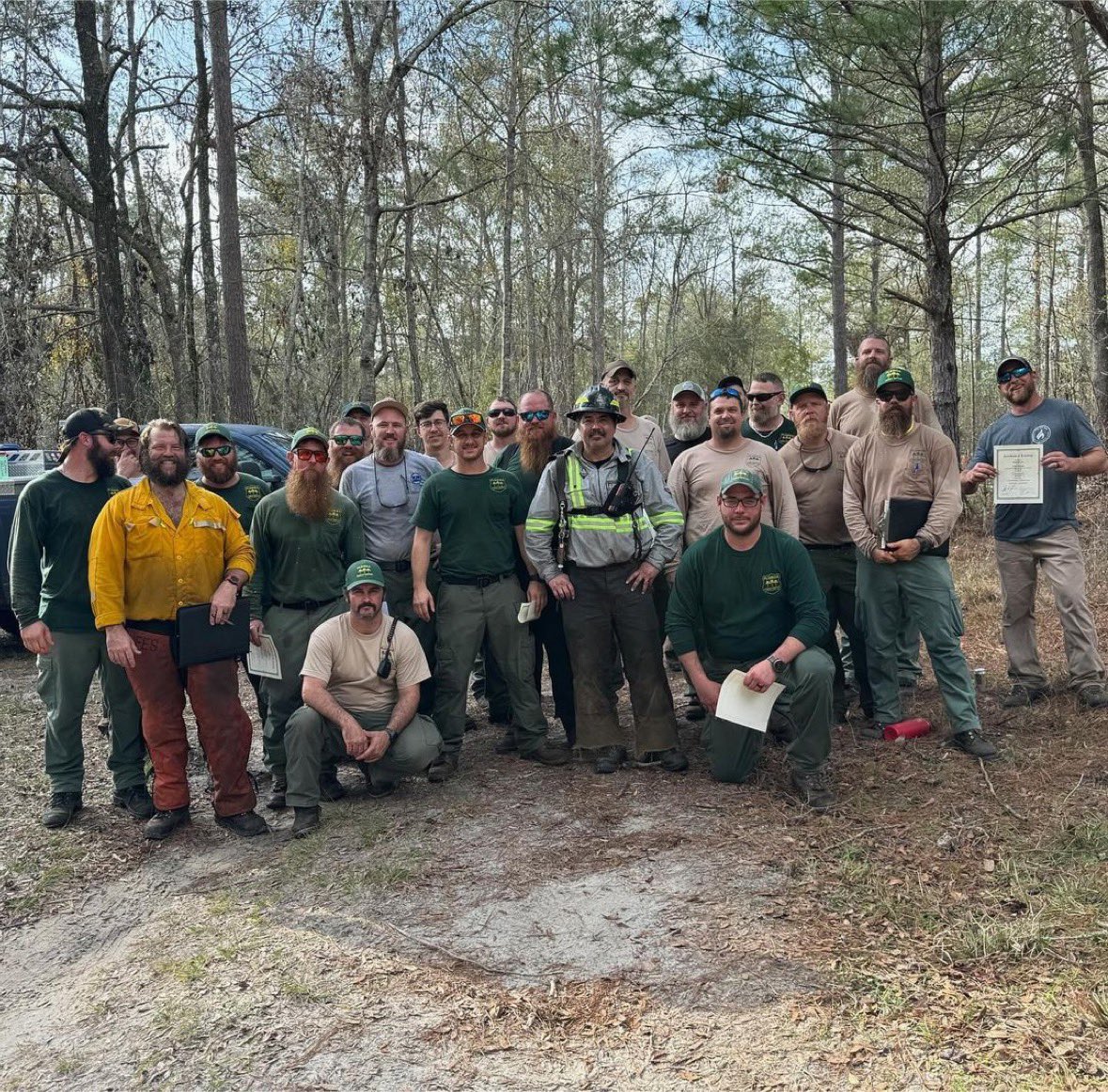 #Repost from @artoffellingtimber Wanted to thank the guys from @FloridaStateForestry. What a great experience, working with these guys and cutting different species of #trees, and helping to increase their knowledge. Appreciate the open mindedness to try something new 👊🏻🌲