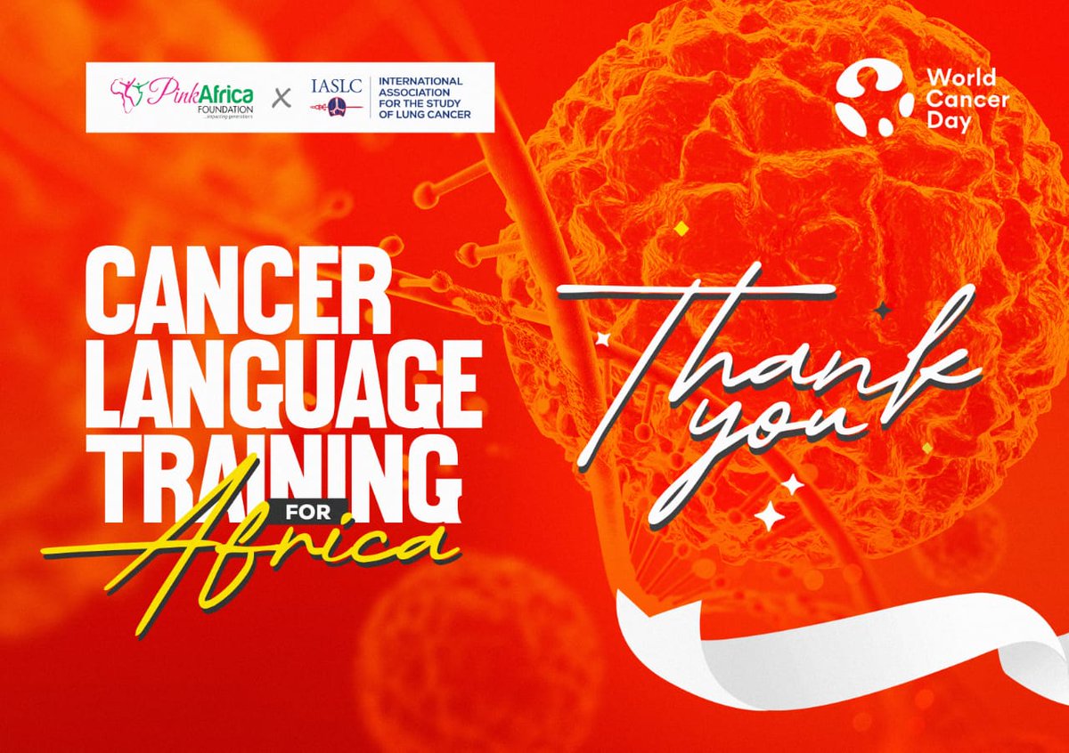 BoldlyPink_PAF's tweet image. On behalf of all of us at Pink Africa Foundation, we  say a big &quot;thank you&quot; for participating at the Cancer Language Training for Africa. 

We trust that you gained great value! 

Thank you so much!

 #CloseTheCareGap #WorldCancerDay  #cancerlanguage