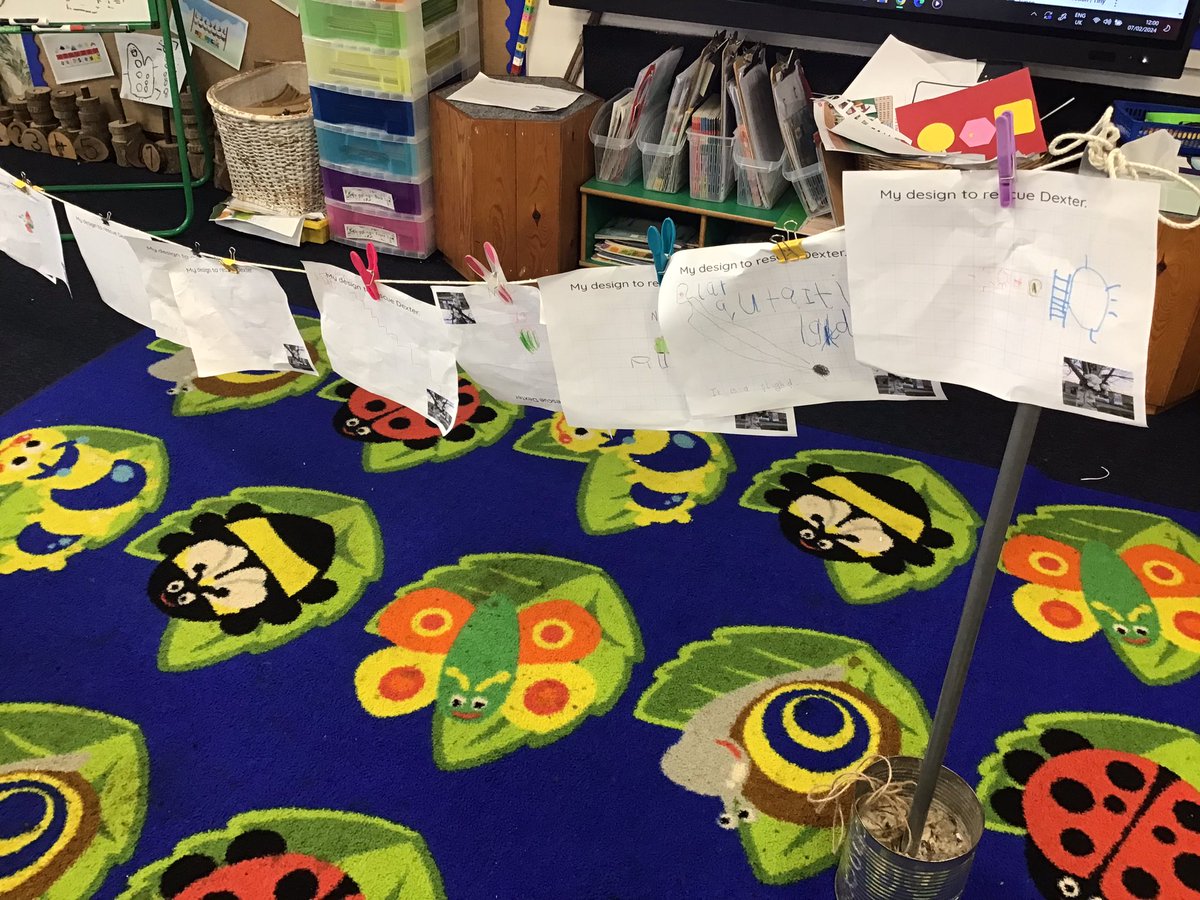 Highlees's tweet image. Disaster! Emergency!
Daisy and Dexter managed to get themselves stuck in the tree. #EYFS had to come up with a plan to rescue them. We all made a design and then used a range of materials to build them. Thankfully they worked and everyone is safe and sound #designandtechnology