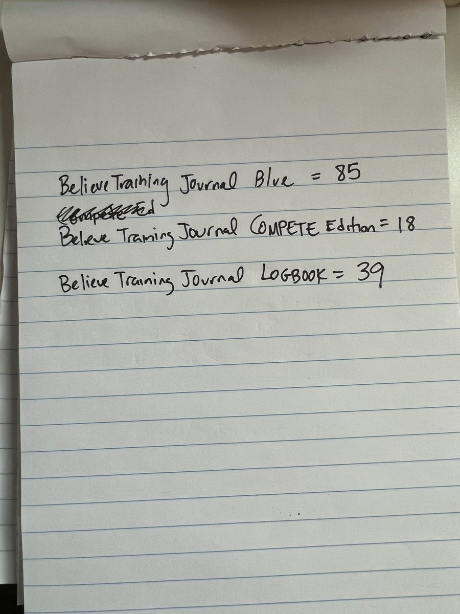 I found a few boxes of impossible to find Believe Training Journals after my move! All books are signed and will be shipped the week of the 19th when I return from a much needed vacation 💕. They’re on my website: laurenfleshman.com Stock numbers in photo below