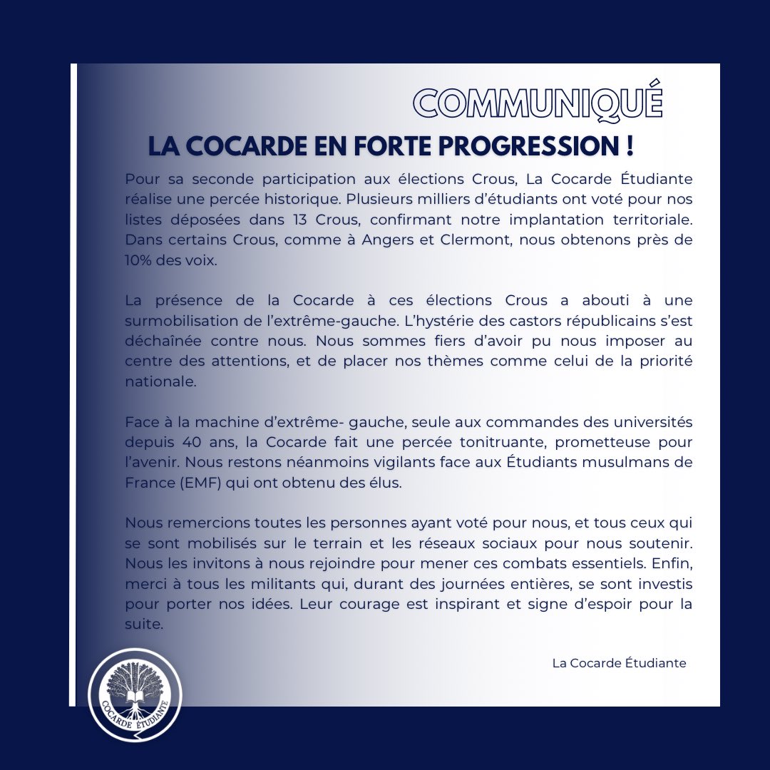 La Cocarde Étudiante tweet media