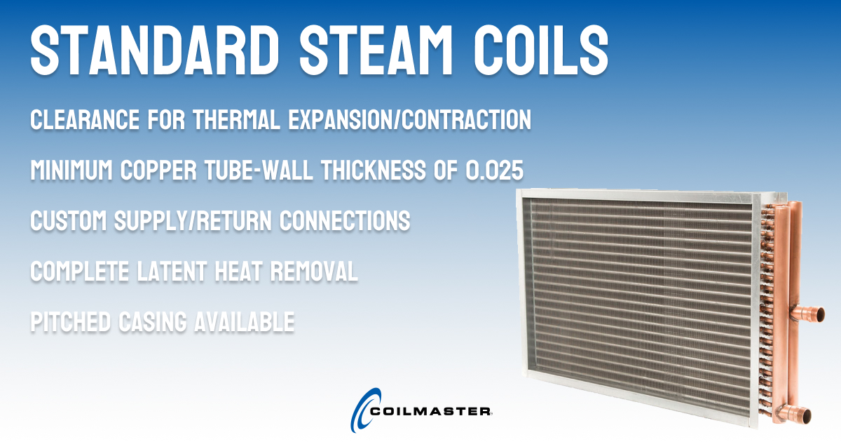 CoilmasterCorp's tweet image. Elevate Your Heating Solutions with Coilmaster's Standard Steam Coils!

Discover reliability and efficiency like never before with Coilmaster's steam coils – the ideal choice for process and comfort applications!

coilmastercorp.com/coil-capabilit…