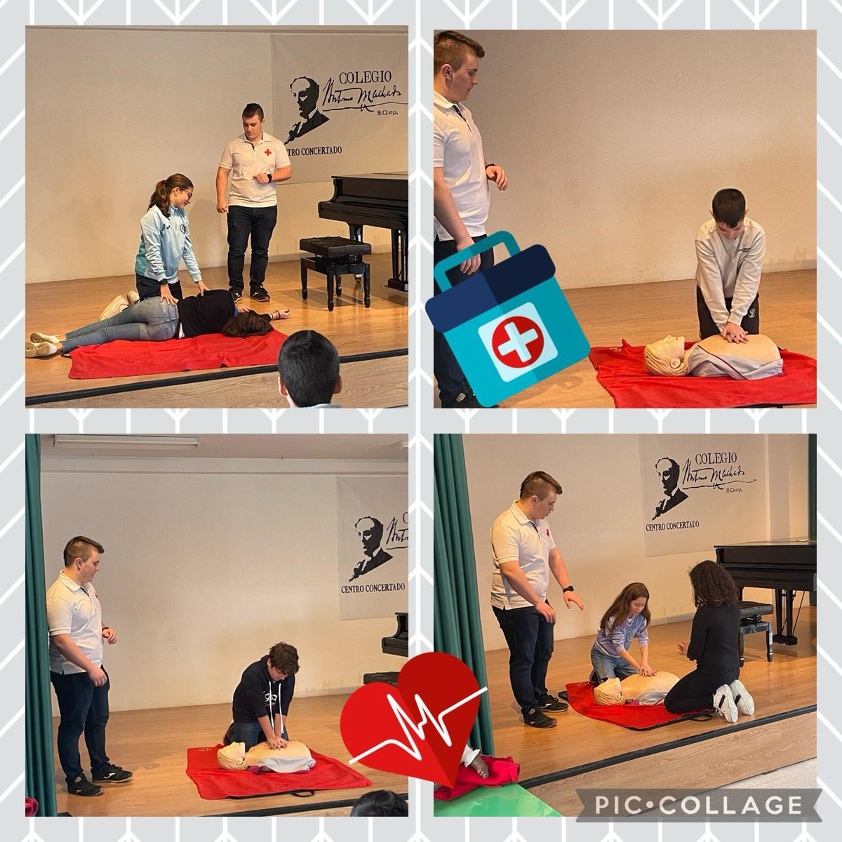 Los alumnos de 1º ESO aprenden a realizar correctamente la RCP gracias a Ciudad de Saberes y Cruz Roja. #yosoydelmachado #salamanca #ciudaddesaberes