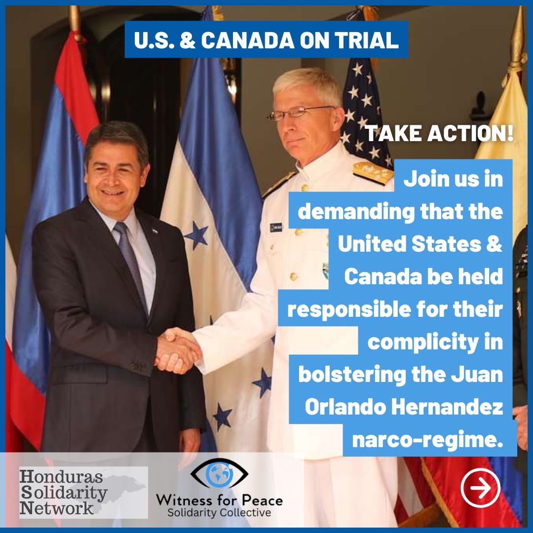 HondurasNow's tweet photo. #USCanadaOnTrial campaign. TAKE ACTION NOW. Let's push for investigations in Canada & the U.S. about our complicity in the narco-state in Honduras. 

Residents of Canada: 
* Send a letter to Parliamentary representatives: https://t.co/wkhiXpEjGX
* Add your org's name to a sign-on letter: https://t.co/jALqQdPxwQ

Residents of the US:
* Send a letter to your Congress rep: https://t.co/fHbm2ps2V7
* Add your org's name to a sign-on letter: https://t.co/MzjwM42MTg