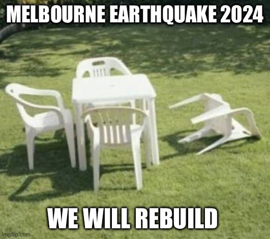 Again #melbourneearthquake