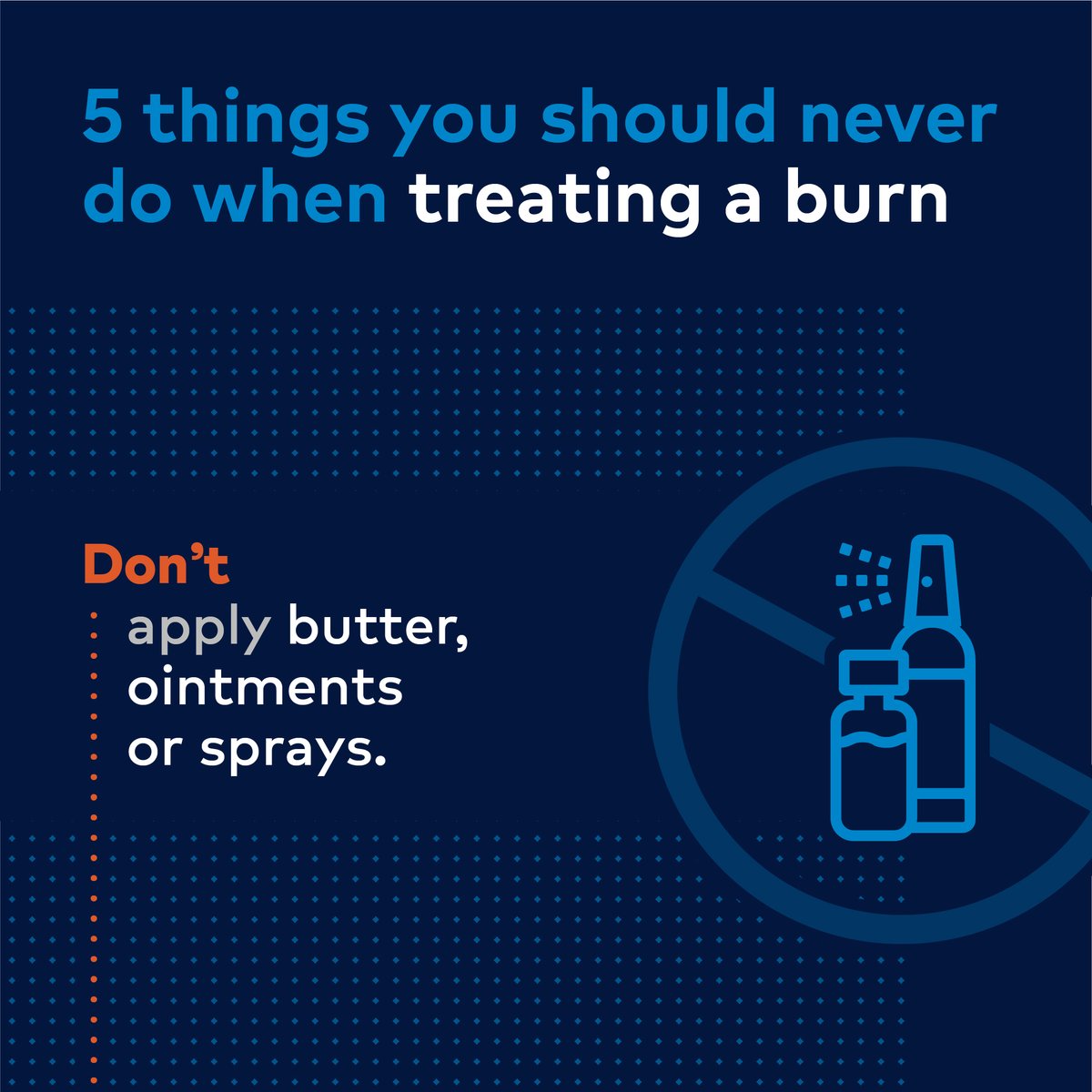 According to the NIH, 86% of all burns are caused by thermal injury, including from flammable liquids.

If someone is burned, stay calm and follow our five tips for the best possible outcome. For serious burns, call 911 or go to an emergency room.  

#CareLikeFamily #NBAW