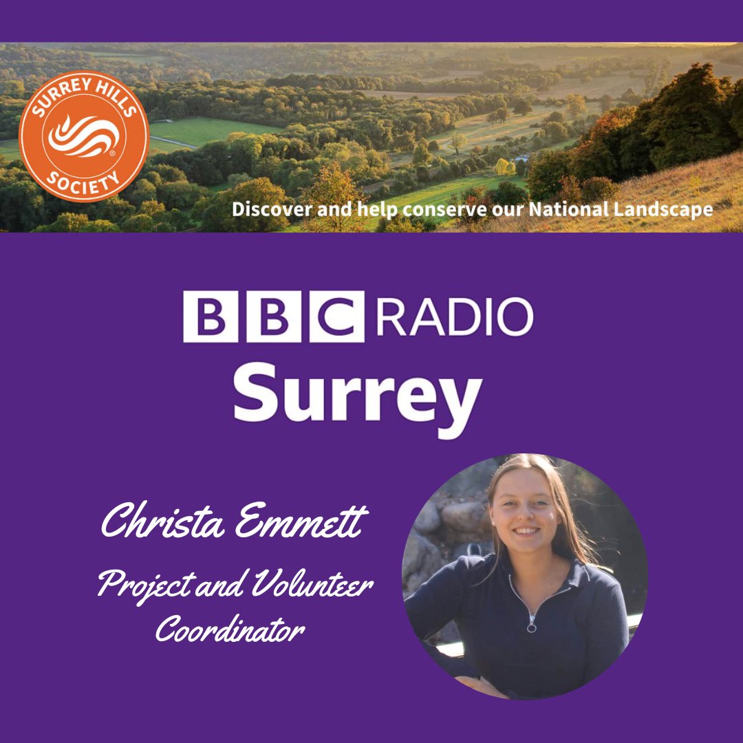 To promote our #Conservation work, our Project & Volunteer Coordinator was interviewed on 4/2 by BBC Radio Surrey's Pat Marsh! 🙂

To listen, please find #SurreyHillsSociety on Instagram or Facebook.

#MakingSpaceforNature #Community #HedgePlanting #WildlifeCare @melmontagnon