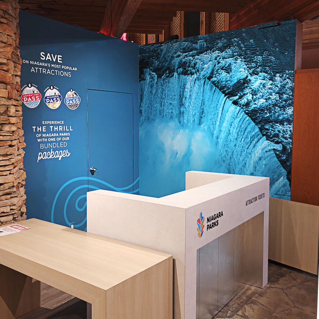 ColourShock's tweet photo. Wall graphics for Niagara Parks installed at the Niagara Gateway Information center.

#vinylprinting #largeformat #largeformatprinting #vinylgraphics #digitalprint https://t.co/y5pT4nTYgt
