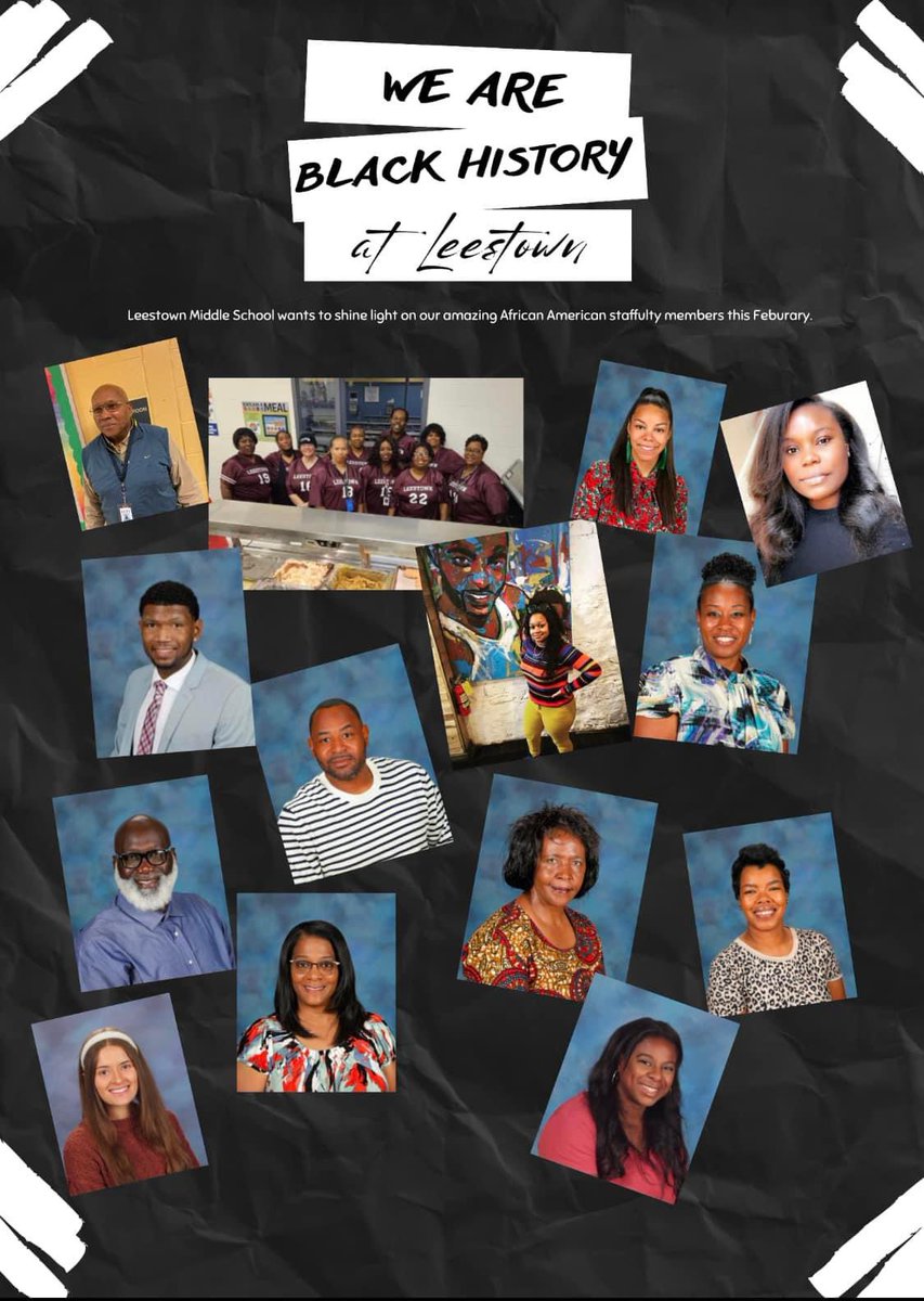 TheLeestownWay's tweet photo. We are celebrating Black History this month at LMS. Thank you to these standout individuals and all the work they do! https://t.co/ab8SpFRZEd