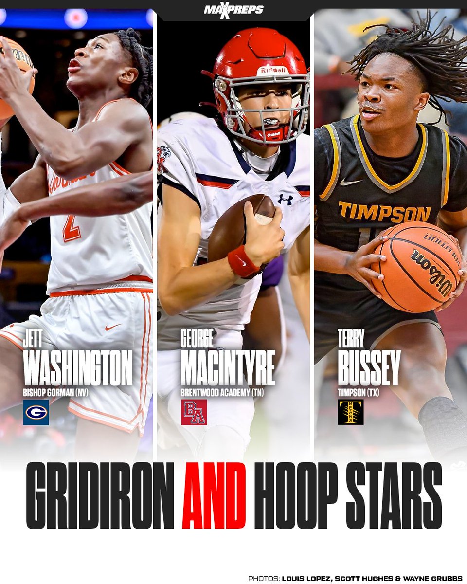 MaxPreps (@maxpreps) on Twitter photo Dia Bell, Jett Washington and Terry Bussey among high school athletes having dominant years in basketball and football. 🔥
Raja Bell's son, Kobe Bryant's nephew among the nation's top hardwood-gridiron combo stars. 🏈🏀
✍️: maxpreps.com/news/DCxLImSjM… Dia Bell, Jett Washington and Terry Bussey among high school athletes having dominant years in basketball and football. 🔥
Raja Bell's son, Kobe Bryant's nephew among the nation's top hardwood-gridiron combo stars. 🏈🏀
✍️: maxpreps.com/news/DCxLImSjM…