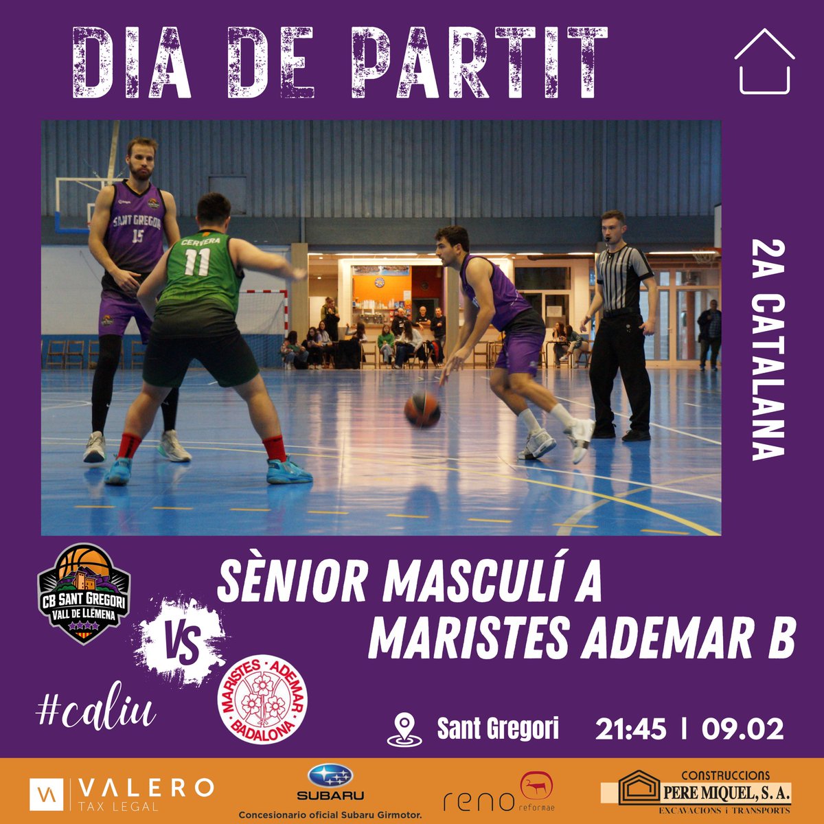 cbsantgregori's tweet image. 🔥PARTITS DELS SÈNIORS🔥

🏀El Sènior masculí A juga aquest divendres a casa a les 21:45, l’equip buscar sumar una nova victòria al pavelló davant del @maristesademar 

Som-hi!💜🖤

#CBSantGregori #bàsquet #caliu #valldellemena #invertirenelterritori