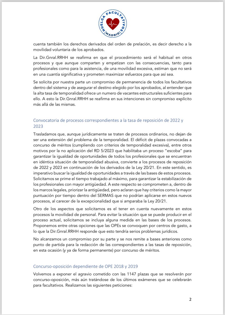 huelgafacmad's tweet photo. 📣 Reunión del comité de huelga de temporales con la DG de RRHH (8-2-2024) https://t.co/UAGFH0v2QH