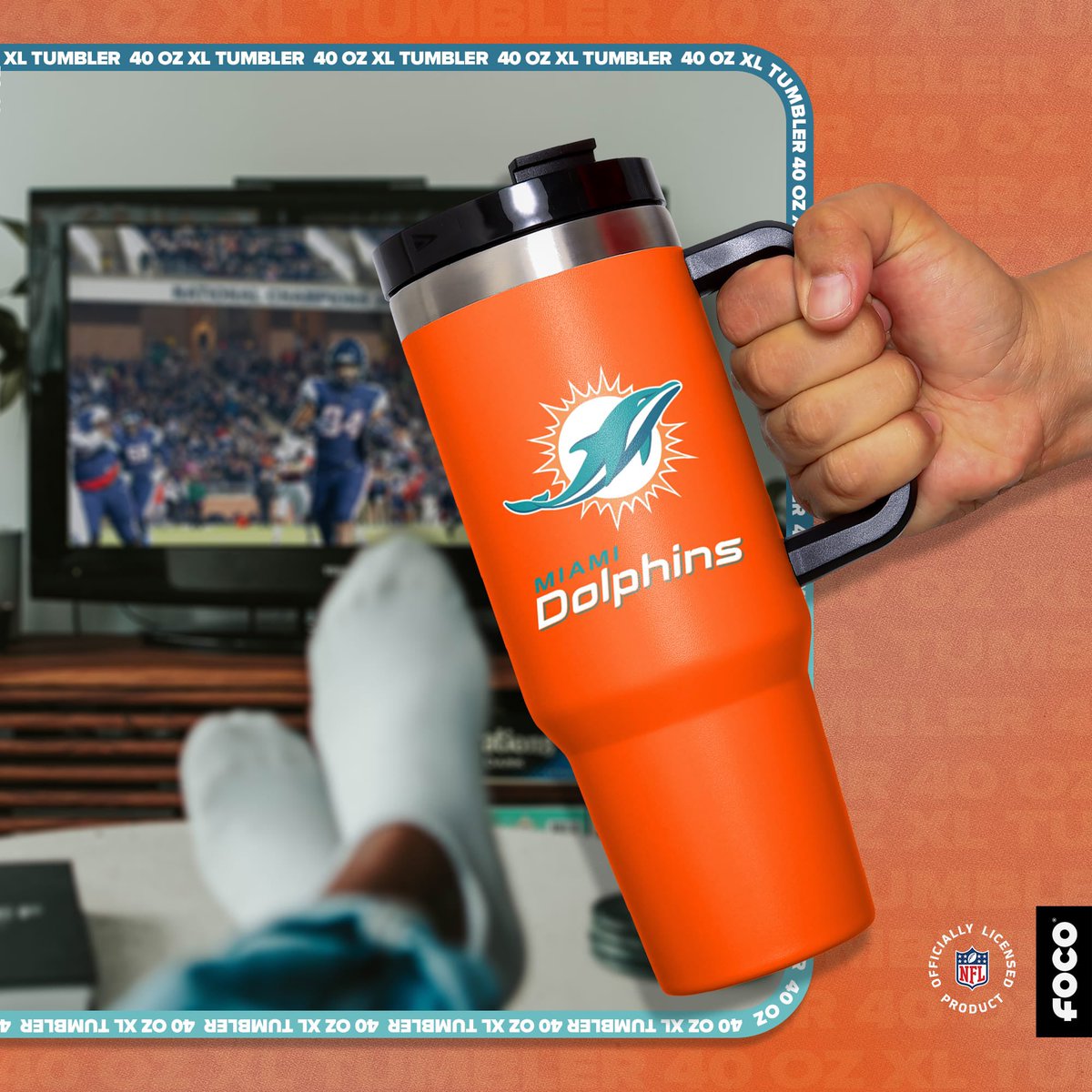 Who’s thirsty?! 

I know you guys are going to be ALL about these brand new Miami Dolphins 40oz Tumblerz from @focousa! They come with a convenient, reusable straw and leakproof cap (because we know every drop counts)! Only $40 🥳

Order now for immediate shipping from the link…