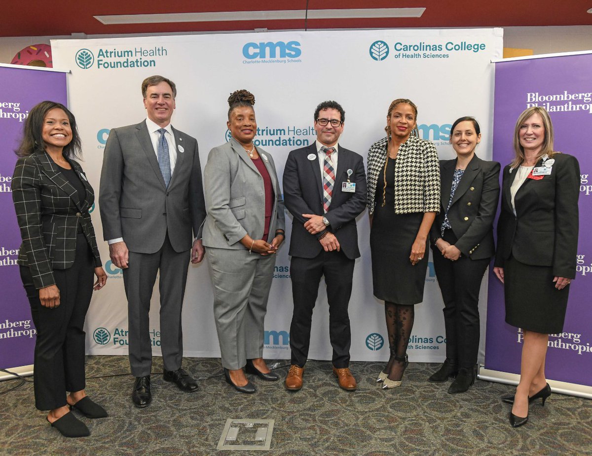 📣 @AtriumHealth and @CharMeckSchools announced today plans to launch a health care-focused high school in Charlotte, with a $26.3 million investment from @BloombergDotOrg – the largest grant ever received by Atrium Health Foundation. Read more: bit.ly/3ODoVbJ