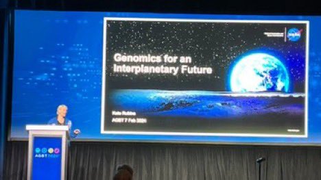 Walking in space & #sequencing seminar from @Astro_Kate7 … #science doesn’t get more #scifi than this! @agbt @NASA @Space_Station #agbt #AGBT24