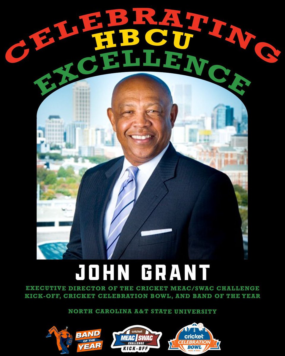 John T. Grant is an alumnus of North Carolina A&T State University. In August 2015 he was named by ESPN, Executive Director of the Cricket Celebration Bowl, the Division I HBCU football national championship game.