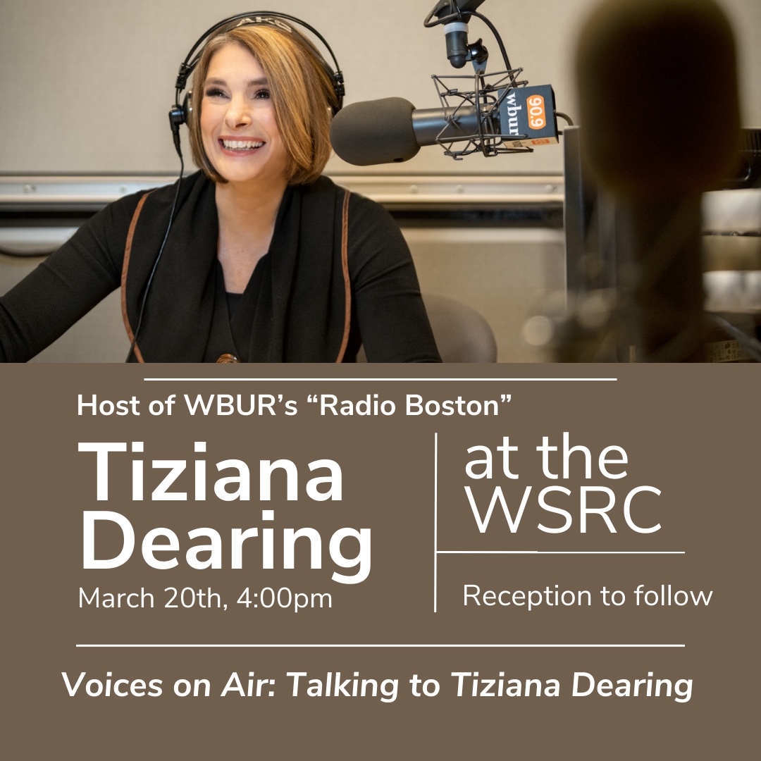 @brandeisuniversity's WSRC on 3/20! @wbur's @tiziana_dearing and WSRC Director Harleen Singh will speak about women in the public sphere, women modulating the conversation, and Tiziana's career pivots. Co-sponsored by the Metrowest Women's Fund. Details @ bit.ly/TizianaDearing…