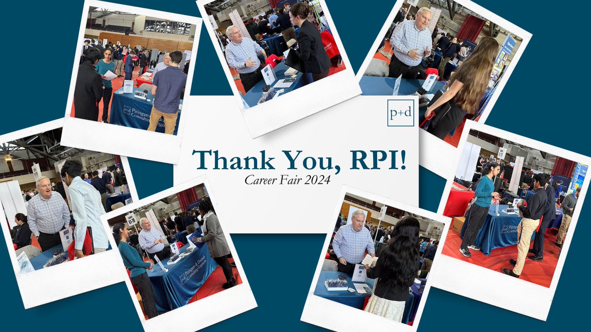 panddengineers's tweet photo. P&amp;D would like to thank @rpi for being an incredible host during yesterday's career fair! We had an amazing time connecting with all the talented students. #civilengineers #rpi https://t.co/oWKlR70YKR