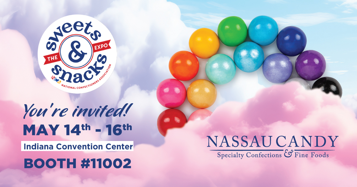 We have FREE passes to the Sweets &amp; Snacks Expo May 14-16 in Indianapolis Booth #11002.  Ask your sales representative for details.  #nassaucandy #wholesaler #sweets #candy #candyretail #confectionery #NCA #candyusa #snacks #nationalconfectionersassociation #SweetAndSnacks