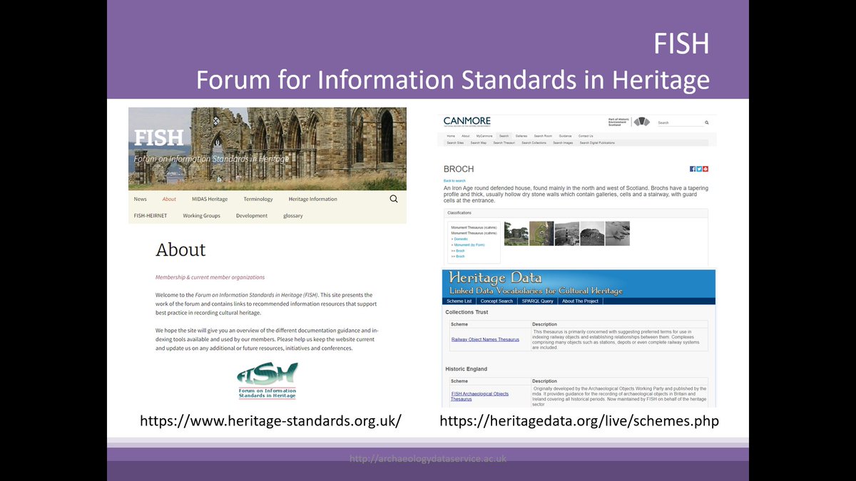 Great to speak today to @CIfA_Scottish event on @oasis_data, @ScARFHub and @ArchScot's Discovery and Excavation in Scotland - all work relying on data standards from heritage-standards.org.uk and heritagedata.org vocabuaries