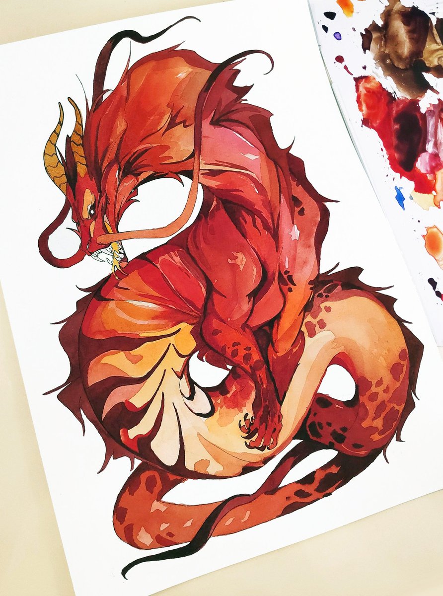 dimenran's tweet photo. Red dragon https://t.co/hoHPlBYlVB
