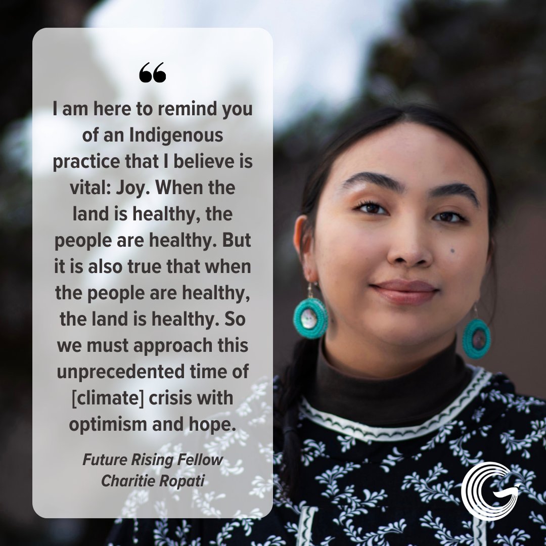 #FutureRisingFellow @charitieropati delivered the #Keynote address to 500 #UN delegates and ambassadors at the <a href="/UNECOSOC/">UN ECOSOC President</a> forum. Her powerful words emphasized the crucial inclusion of #IndigenousVoices in #climate decisions.