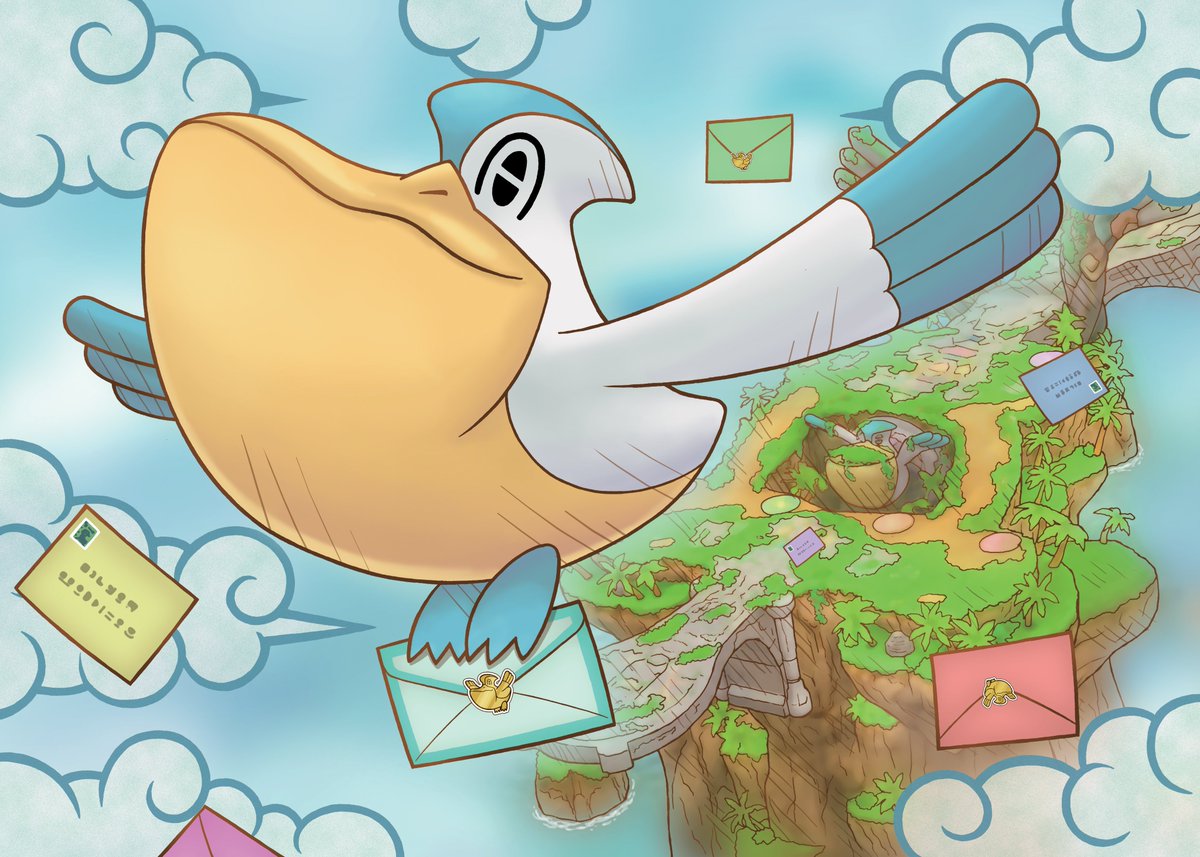 ExplGuild's tweet photo. Pelipper deserves more love! He brings us all our mail! https://t.co/n6ntqMUcbq