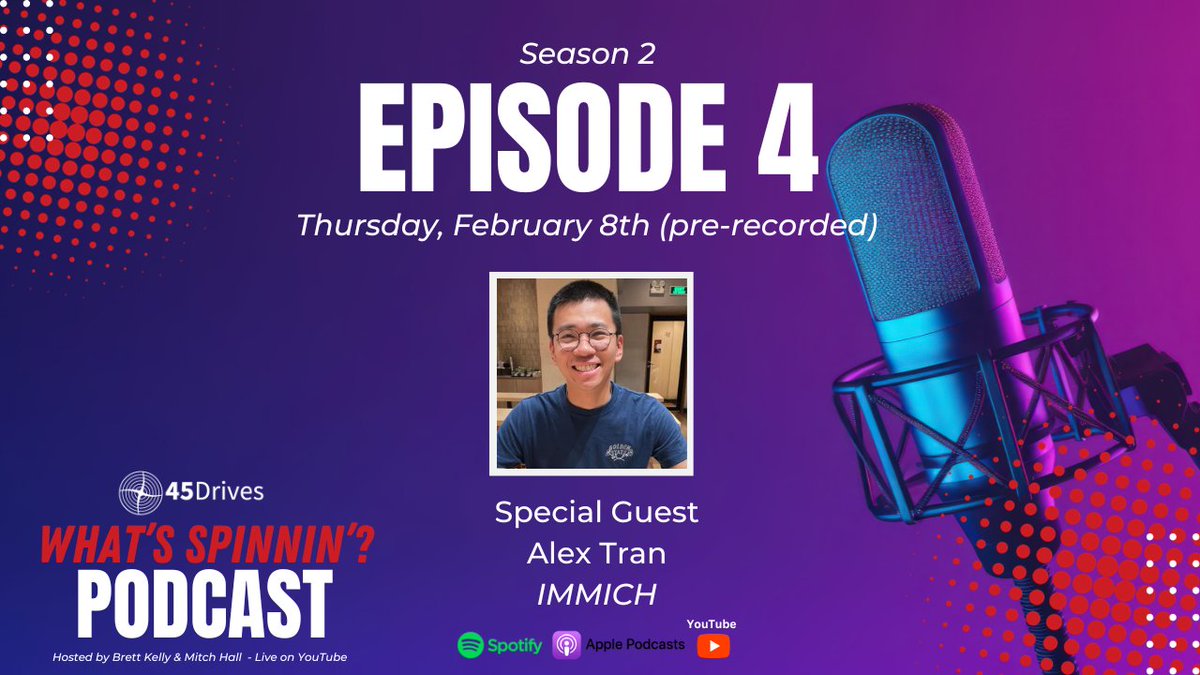 Ever hear of #IMMICH?

Alex Tran, the founder of IMMICH, sat down with us for Episode 4 of #whatsspinnin to talk more about his self-hosted backup solution for photos and videos.

We wanted to ask Alex about the origin story of IMMICH, his extensive <a href="/discord/">Discord</a> community, and his