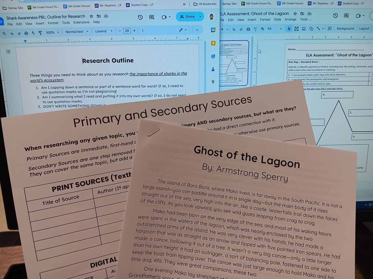 #BMSPatriotAcademy pairing "Ghost of the Lagoon" with 🦈 research for #SharkAwarenessPBL. Waited all year for this. 💯 <a href="/BernardMiddle/">Bernard Middle MSD</a> #Personalization #AllFinsIn