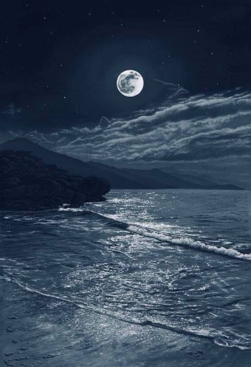 Full Moon and Sea.