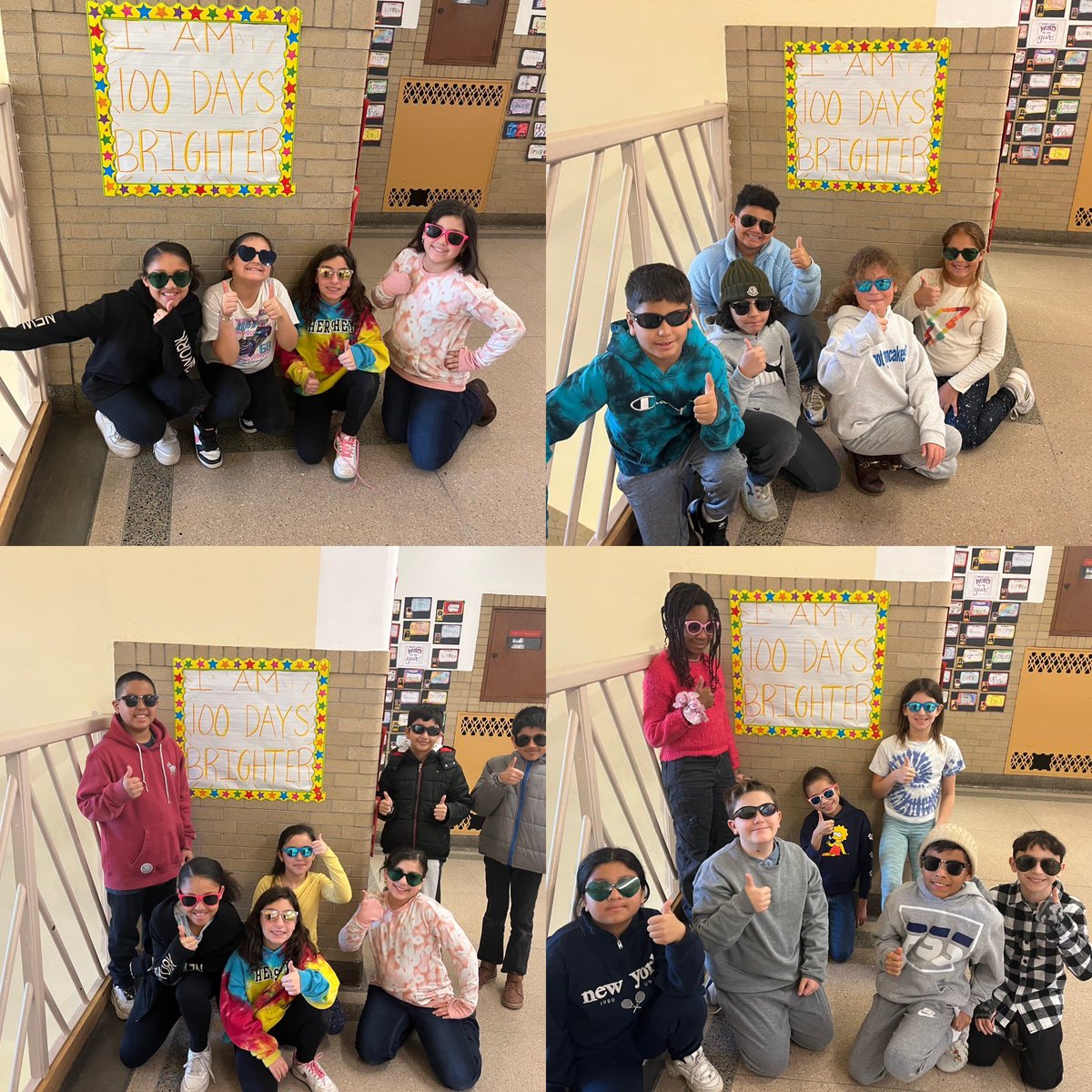 We are 100 day brighter! 😎Happy 100th day of school💛<a href="/polk_street/">Polk Street School</a> #WeAreFranklinSquare
