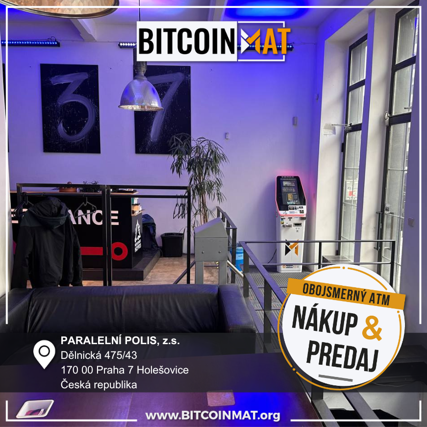 bitcoinmat_sk's tweet photo. 👉 ATM v PARALELNÍ POLIS prešiel pod správu Bitcoinmatu 🚀
#kryptomeny #kryptomenysk #financie #investovanie #Bitcoinmat #crypto #bitcoin #voucher #kryptosk #navod #Swap #ATM #kryptonews #vouchergift #kryptonovinky #cryptoslovensko #blockchain #kryptoaktíva #kryptoinvestovanie https://t.co/0bF3p4U4ku