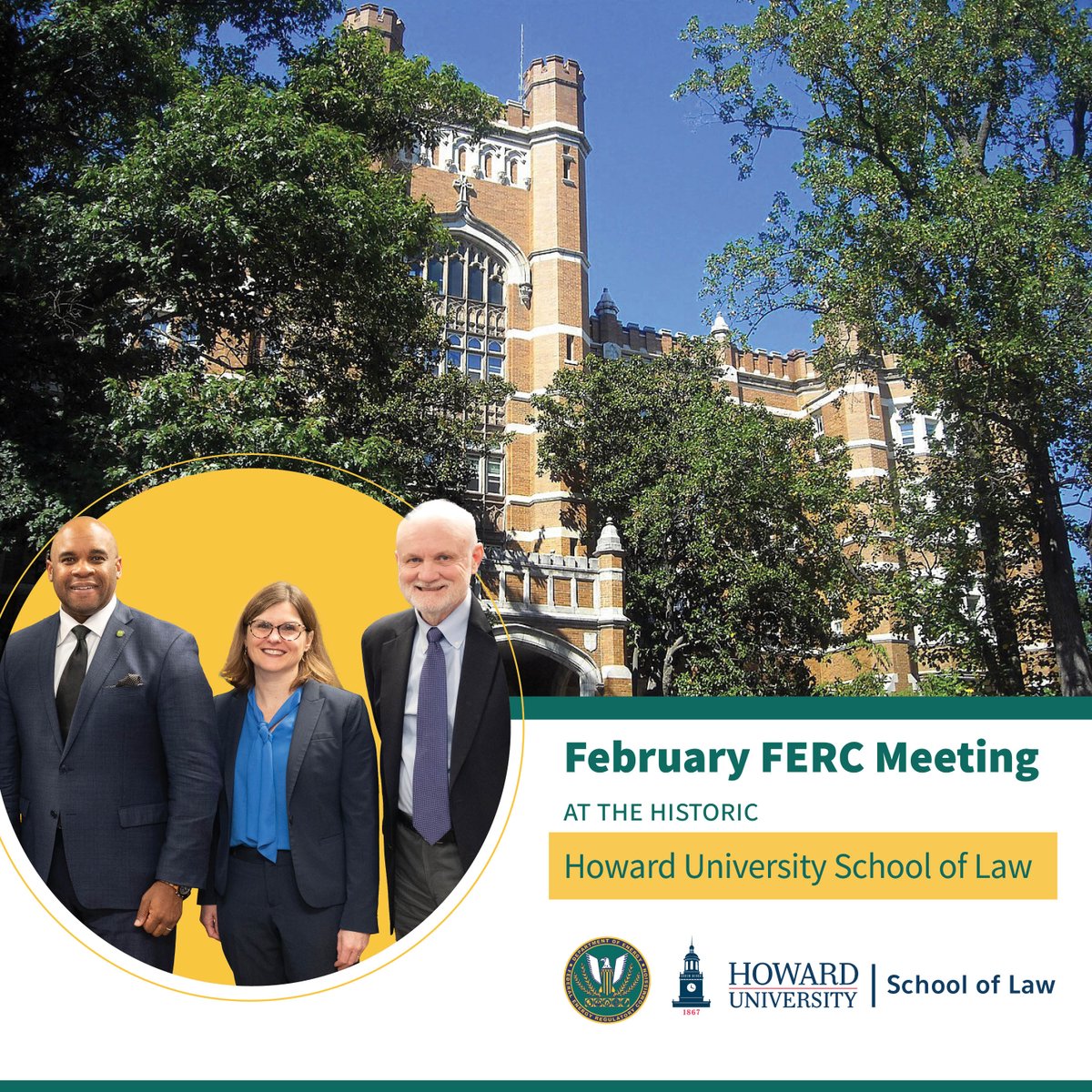 February Commission Meeting at Historic Howard University School of Law | ferc.gov/news-events/ne…
