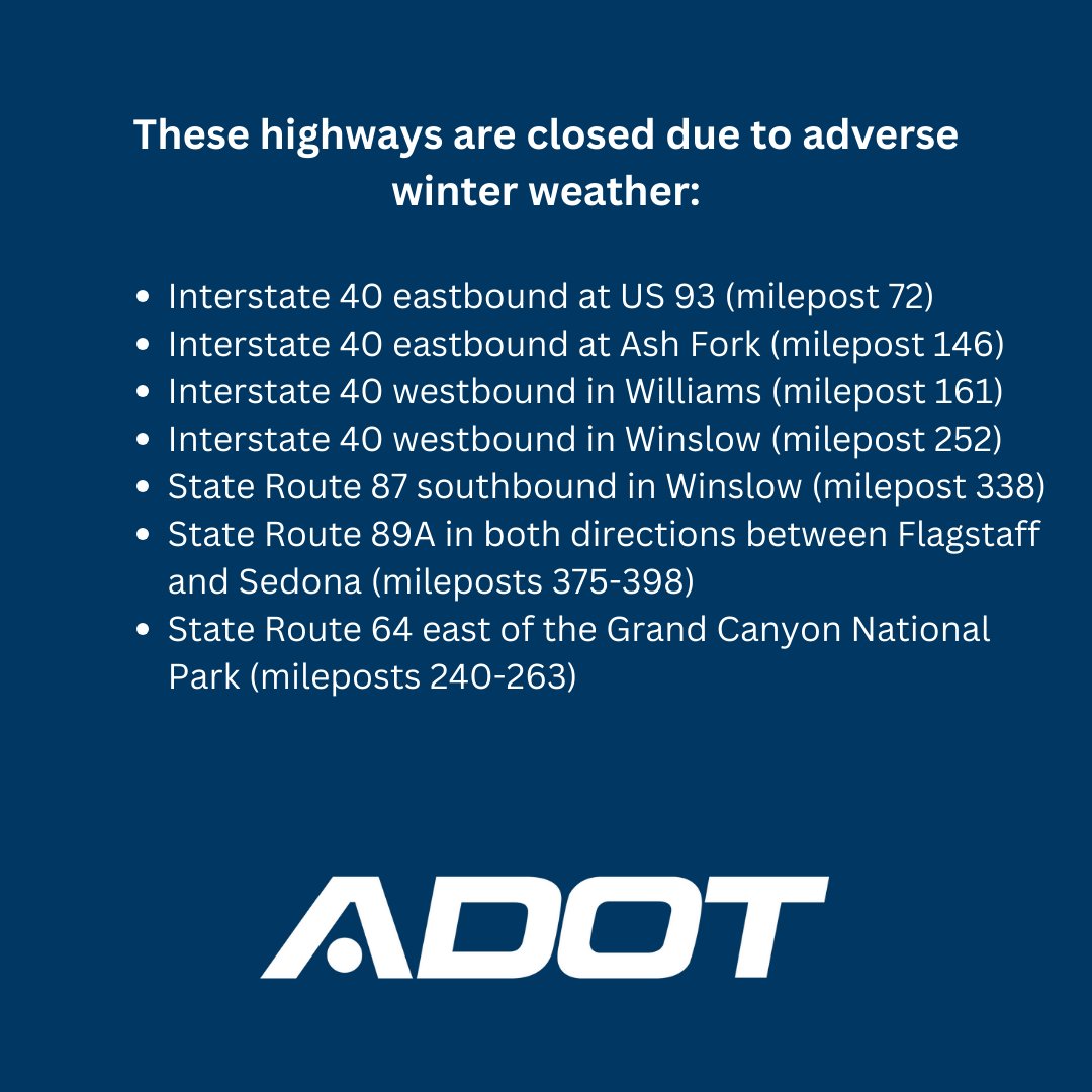 Arizona DOT tweet media