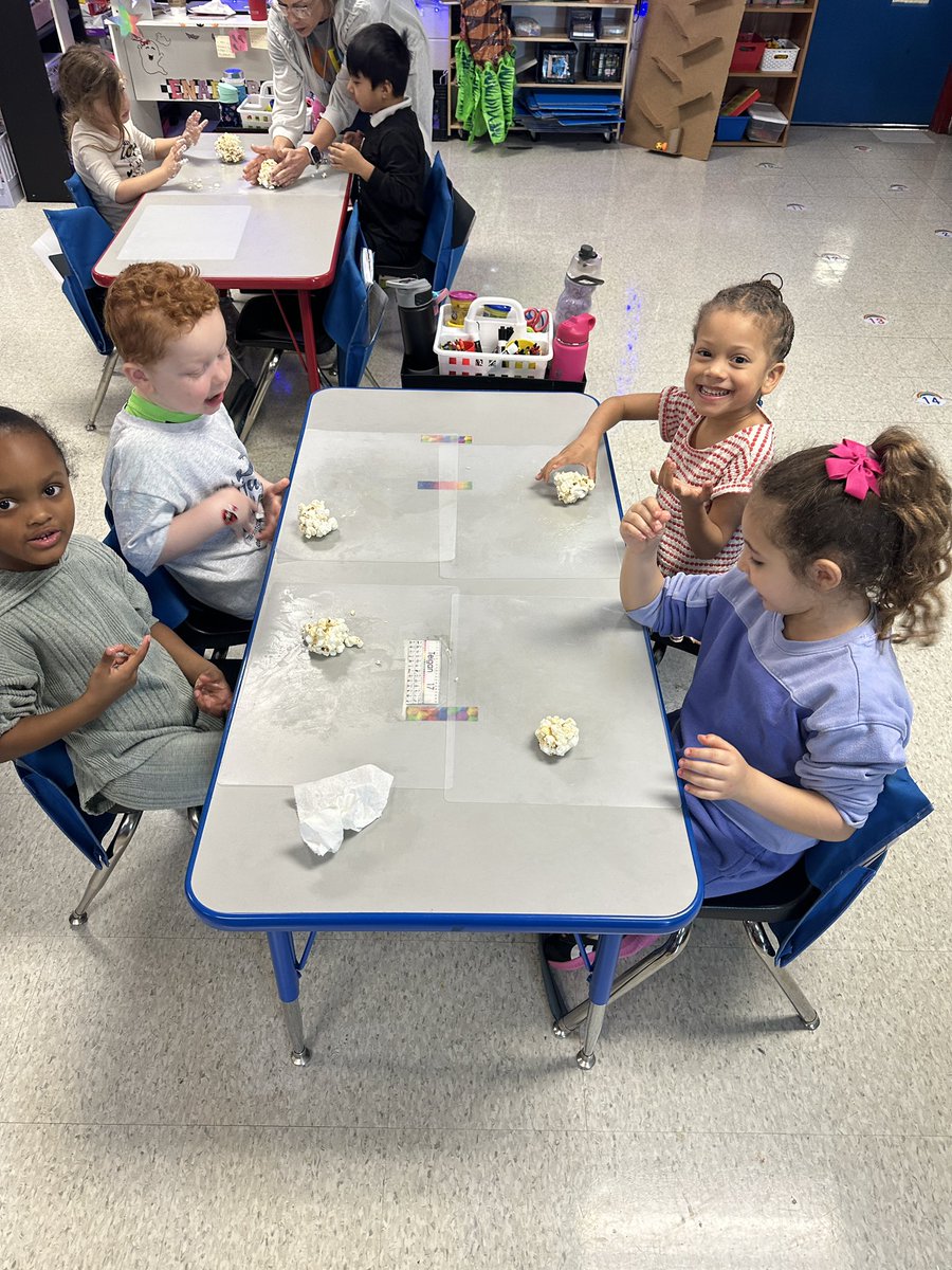 Making popcorn balls to wrap up our <a href="/TeachStrategies/">Teaching Strategies</a> Ball unit! #PreKlife <a href="/BESBartlett/">BESBartlett</a>