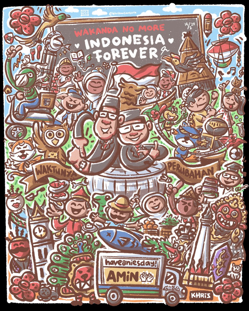 KhrisNusantara's tweet photo. Apa kabar Indonesia
kembali kami menyapa
🇮🇩☝️⏳🔁

#AMINajadulu #WaktunyaPerubahan #ItsTimeForChange
#wakandanomoreindonesiaforever #HaveAniesDay

@aniesbaswedan @cakimiNOW @Senimanber1 @UbahBareng Indonesia indo https://t.co/DCTBNgT3OJ