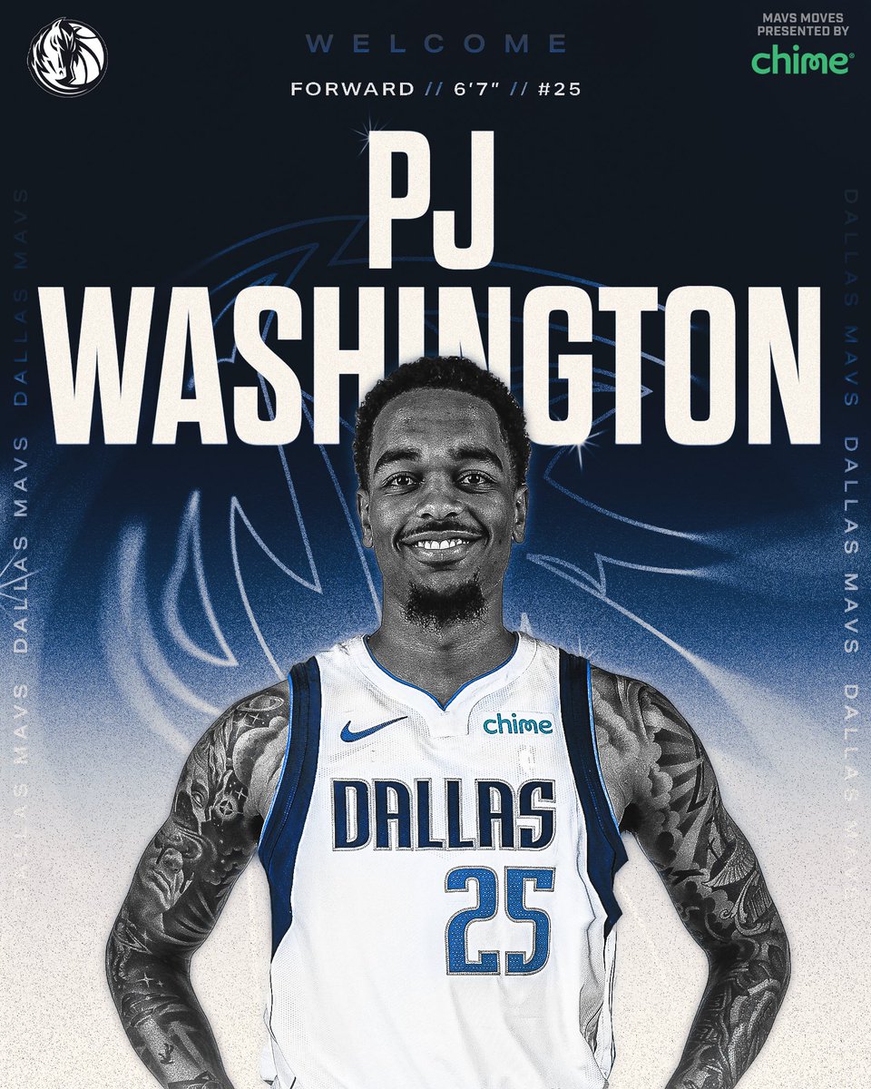 dallasmavs's tweet photo. Dallas bound. Welcome, @PJWashington 🤝

#MFFL https://t.co/dwKYcCt4KT