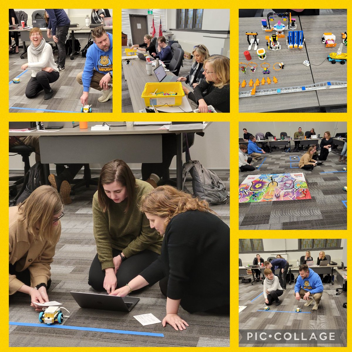 WCDSBInnovates's tweet photo. #WCDSBawesome educators exploring the essentials of building and programming autonomous robots using @LEGO_Education. From mastering the basics to diving into creative problem-solving, we had a blast! Thank you @CANFIRST. Can't wait for the challenge day in May! https://t.co/VlHYx8e4Tq