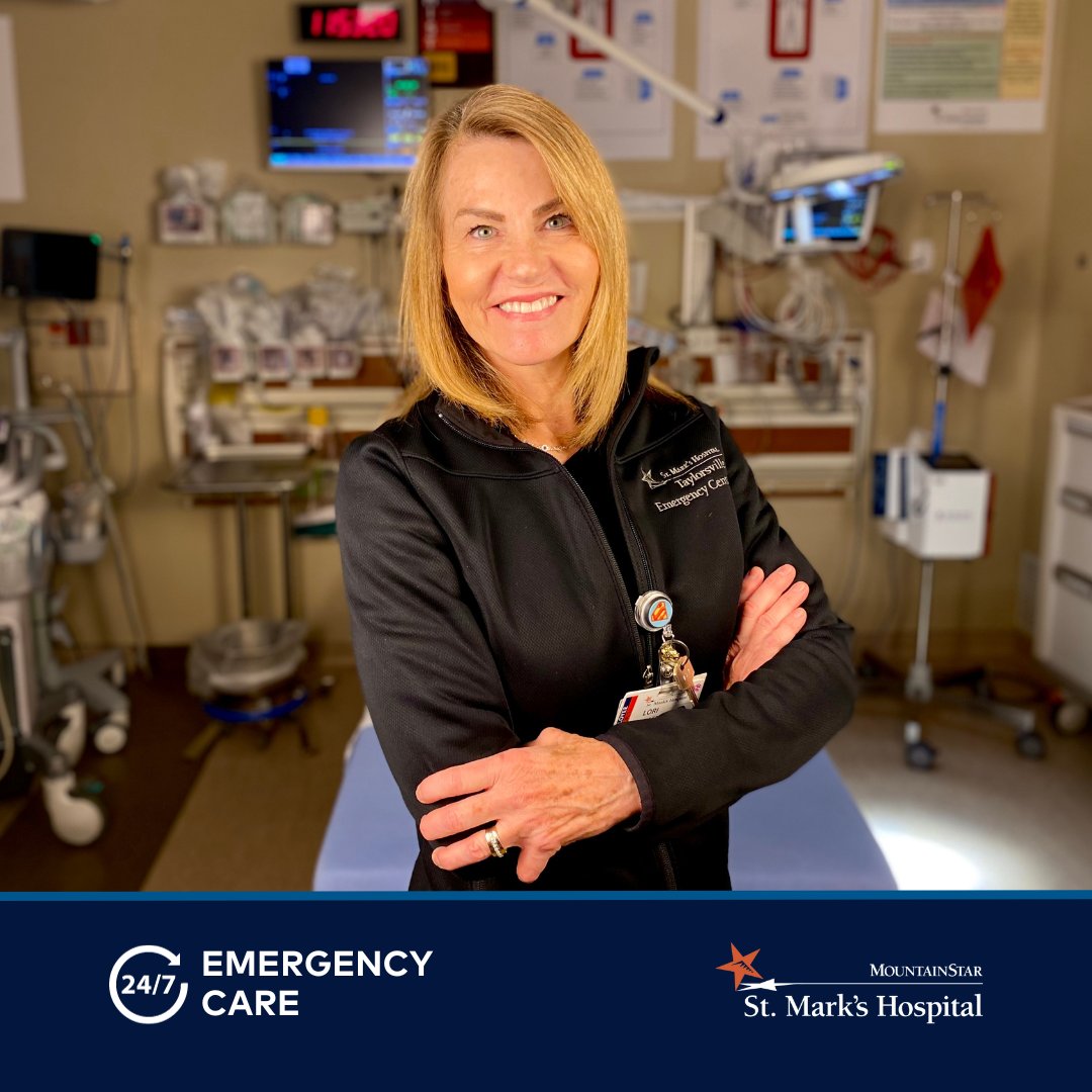 ER Spotlight! Meet Lori, RN, BSN, CEN, TCRN – she’s the Emergency Services Manager at St. Mark’s Hospital and has been with the organization for over 23 years! 

“We have large hospital skills with a community feel.”

Find an ER near you: stmarksER.com.