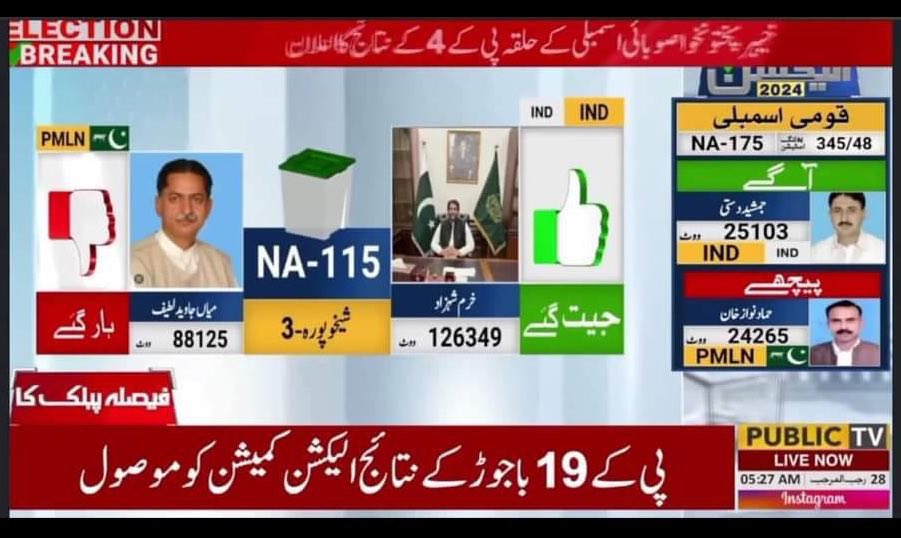 MusaNV18's tweet photo. اس سے پہلے اس سیٹ کا نتیجہ بھی تبدیل کر دیا جائے۔ جاوید لطیف 40 ہزار کی لیڈ سے ہار چکا ہے، ہمارے پاس فارم 45 موجود ہیں اور آر او آفس میں فارم 47 لینے بیٹھے ہوئے ہیں۔  
یقینی شکست دیکھ کر ن لیگ کا کوئی نمائندہ کل شام سے آر او آفس تک نہیں آیا۔ https://t.co/HAvpLYfPkm