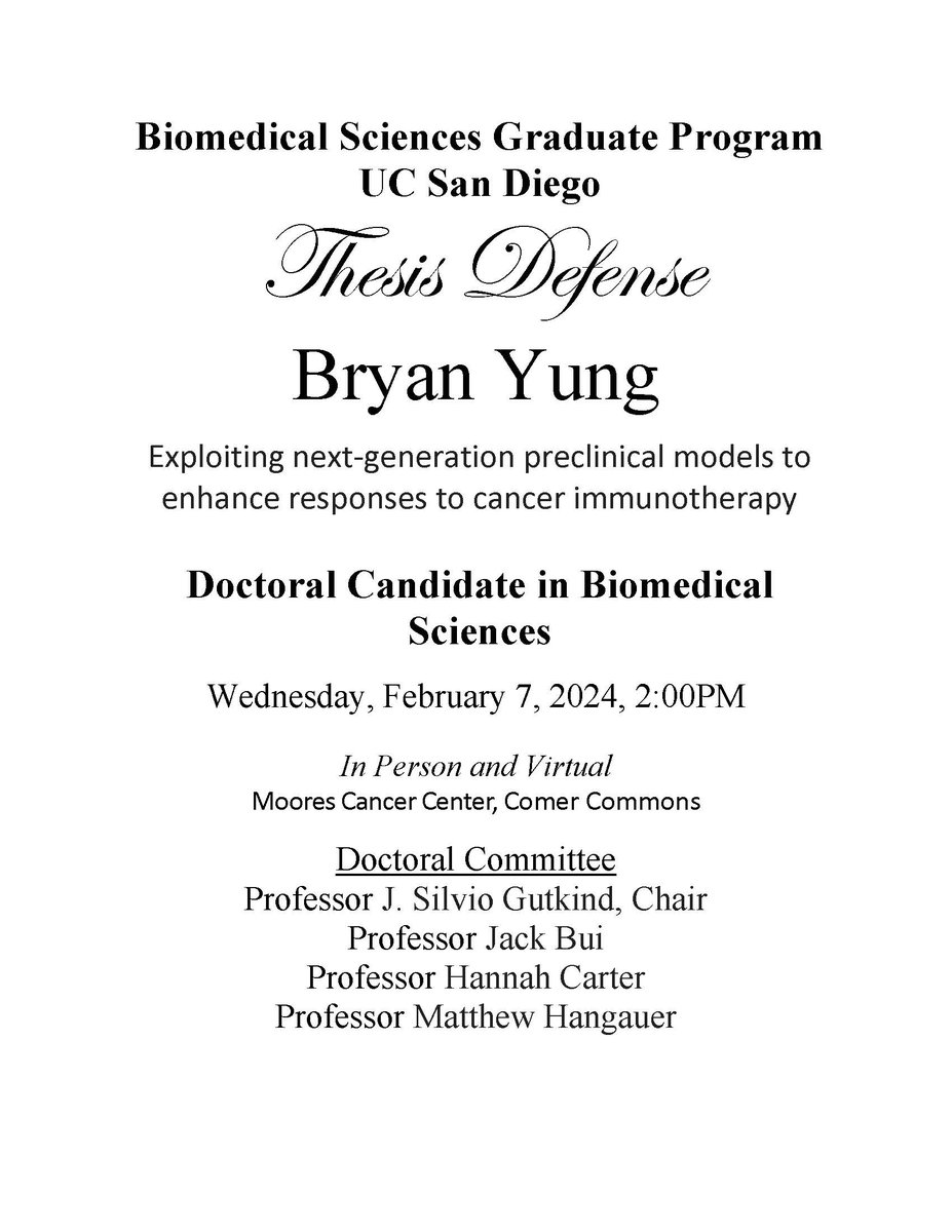 Congratulations to Dr. Bryan Yung, for successfully defending his thesis! @UCSDBMS @UCSDPharm