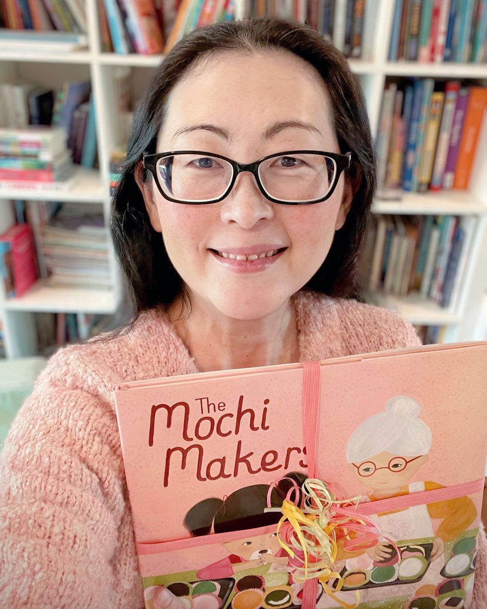 Something very, very special and magical arrived in the mail today.💖 The first copy of my first book. 😍💖🌸✨💝 My heart is overflowing. 💖 THE MOCHI MAKERS will release in March! 💖 #mochi #themochimakers @dani_reads8 @SimonKIDS @childbookart @BrightAgencyUS