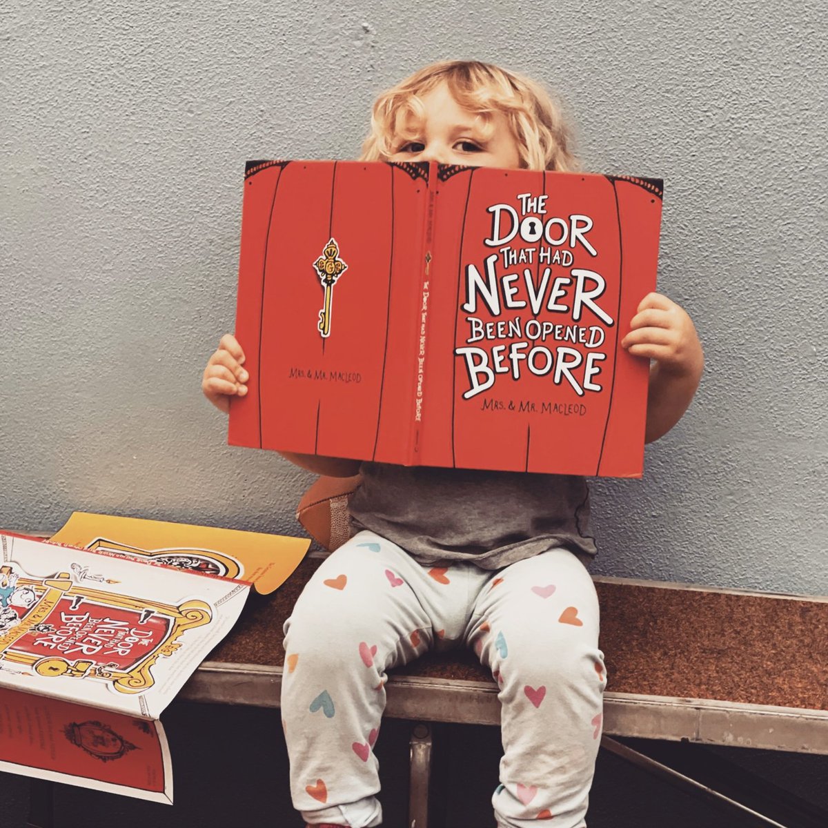 MrsandMrMacLeod's tweet photo. Our 2 year old opens every door he finds!
#thedoorthathadneverbeenopenedbefore #eatabook #thegrunions https://t.co/PUYacJgcoA