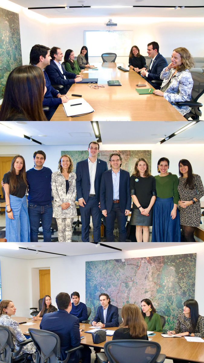 Me reuní con el director de la Red <a href="/c40cities/">C40 Cities</a>  para América Latina, Ilan Cuperstein, y su equipo. Esta red global de 97 ciudades apoya a los gobiernos locales en la lucha contra el cambio climático. Medellín se unió en nuestro gobierno anterior gracias a proyectos como los