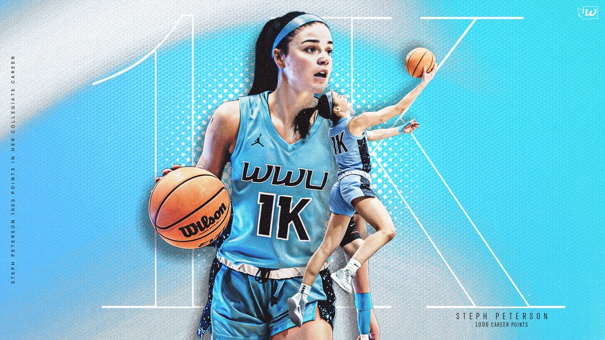 WWUAthletics's tweet photo. W🏀| 1000 CAREER POINTS

With her free throw with 13.5 seconds left in overtime, Steph Peterson has hit the 1000 point mark for her collegiate career. Congratulations Steph! GO VIKS!🤘 https://t.co/4EPg8BgJ9j