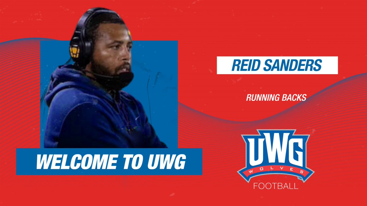 🚨Staff Announcement🚨 Welcome Reid Sanders to UWG as our new running backs coach! 🔗 bit.ly/3STufdQ #WeRunTogether